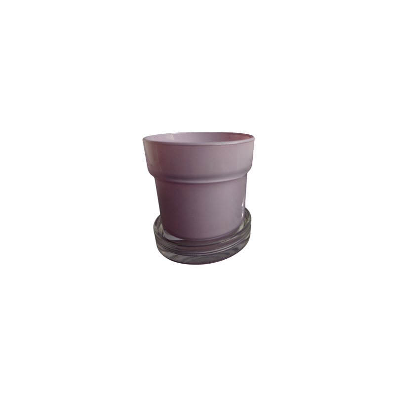 Obal 2 ks skleněný fialkový 12 cm