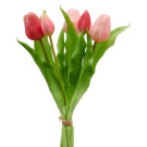 Tulipán svazek 5 ks světle růžová 31 cm
