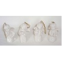 Anděl porcelán 4 ks 7,5 cm