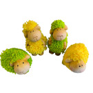 Veselé keramické ovečky s kožíškem 4 ks