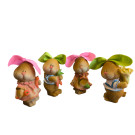 Veselí zajíčci 11 cm v sadě 4 ks