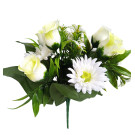 Kytice růže, gerbera zelená 35 cm