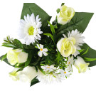 Kytice růže, gerbera zelená 35 cm