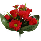 Kytice růže, gerbera červená 35 cm