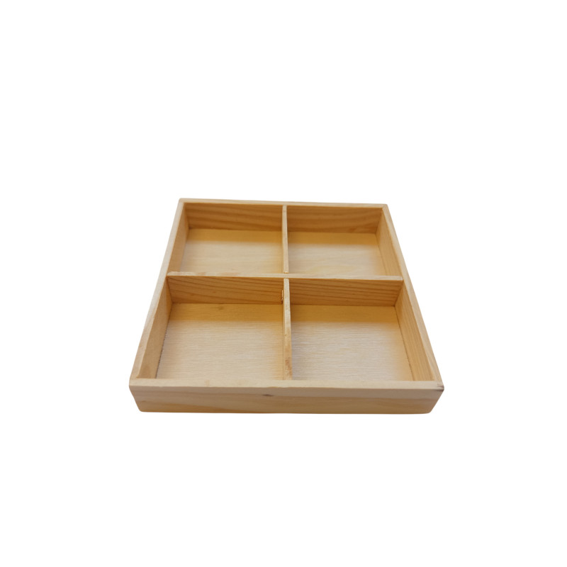 Dřevěná krabička / organizér 10x10cm