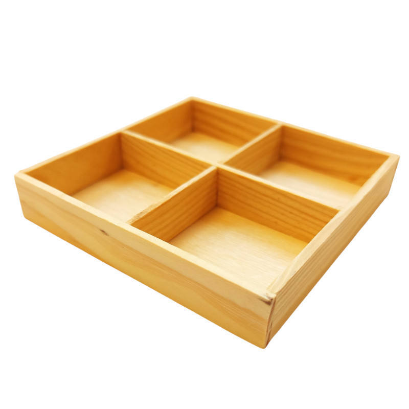 Dřevěná krabička / organizér 10x10cm