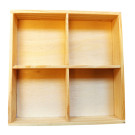 Dřevěná krabička / organizér 10x10cm