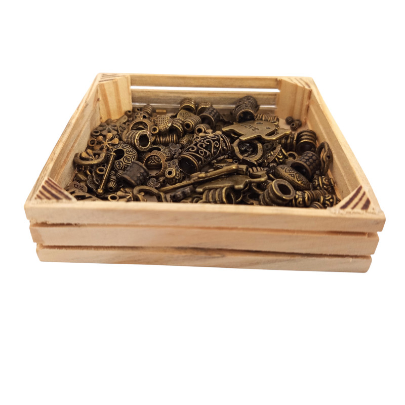 Dřevěná krabička / organizér 10x10 cm