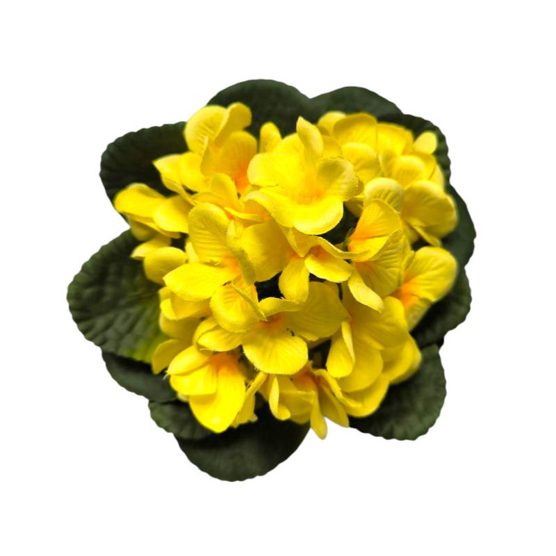 Fialka v květináči žlutá 17 cm