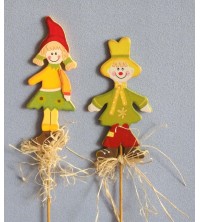 Dítě "podzim" na tyčce 2 ks