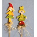 Dítě "podzim" na tyčce 2 ks