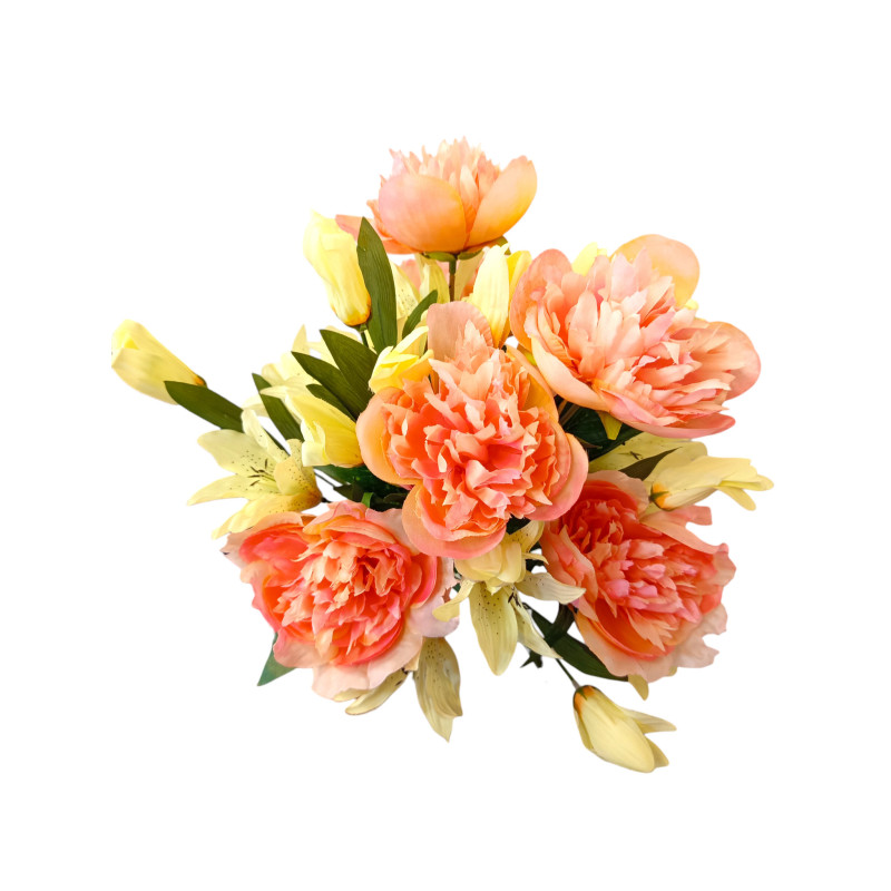 Kytice vázaná pivoňka tigerlily  68 cm
