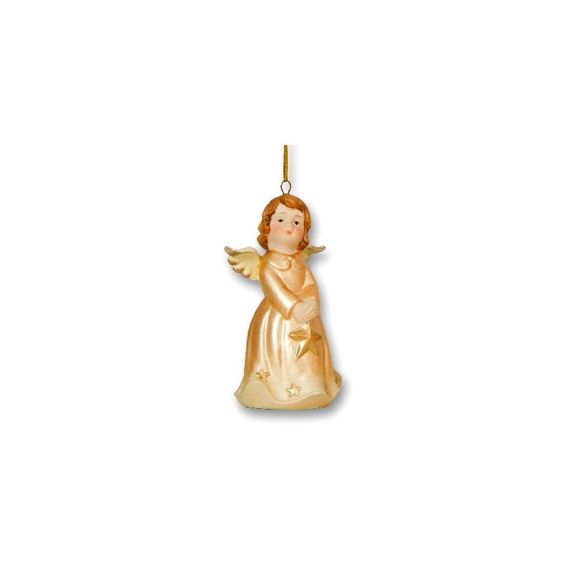 Zvonek anděl s hvězdičkou 4,5*4*8,5 cm