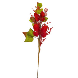 Dekorace větvička s motýlky 32 cm