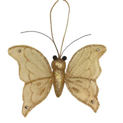 Motýl zlatý s očkem 10*10 cm