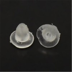 Zarážka pryžová k náušnicím 500 ks 2,5*4 mm