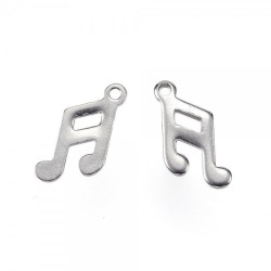 Přívěsek nota 13x7 mm nerez 50 ks