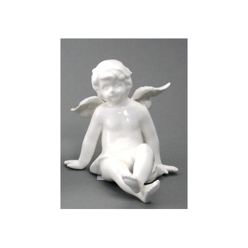 Anděl sedící porcelán 10,5 cm