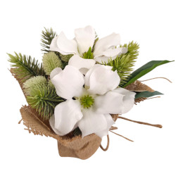 Dekorace magnolie 18 cm