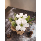 Dekorace magnolie 18 cm