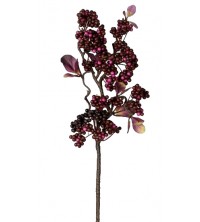 Větev podzimní bobule burgundy 40 cm