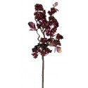Větev podzimní bobule burgundy 40 cm