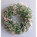 Věnec buxus růžovo-zelený Ø 25 cm