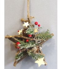 Hvězda závěsná 20*20*7 cm