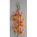 Orchidej pavoučí žluto-oranžová 66 cm