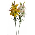 Lilie x3 žlutá 80 cm
