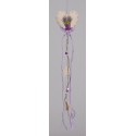 Srdce závěsné "Levandule" 10*55 cm