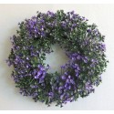 Věnec buxus fialovo-zelený Ø 25 cm
