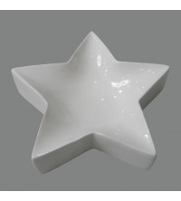 Miska keramická bílá 16*16*4 cm