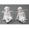 Anděl sedící porcelán 10,5 cm