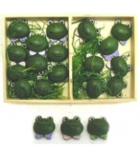 Žába 20 ks samolepka 2 cm
