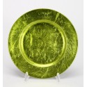 Talíř plastový metalicky zelený Ø 16 cm