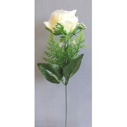 Růže krémovo-bílá zápich 30 cm