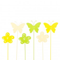 Jarní plechová dekorace 31*9 cm