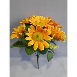 Slunečnice kytička tm. žlutá 33 cm