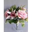 Růže-lilie kytička/růžovo-fialová