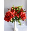 Růže-lilie kytička/červená