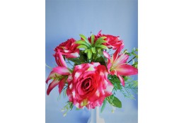 Růže-lilie kytička/fuchsie