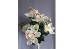Kytice orchidej, cosmos bílo-hnědá 48 cm