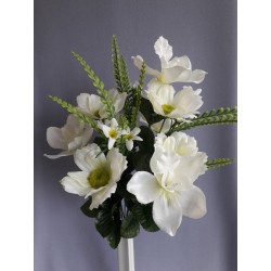 Kytice orchidej, cosmos bílá 48 cm