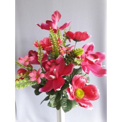 Kytice orchidej, cosmos fialová 48 cm