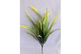 Tráva plast žlutá 46 cm