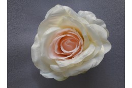 Růže krémovo-růžovo-zelená velká vazbová 8*9 cm
