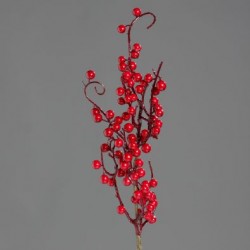 Větvička bobule červená 58 cm