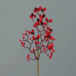 Větvička šípek bobule 34 cm
