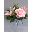 Růže-lilie kytička/ růžová